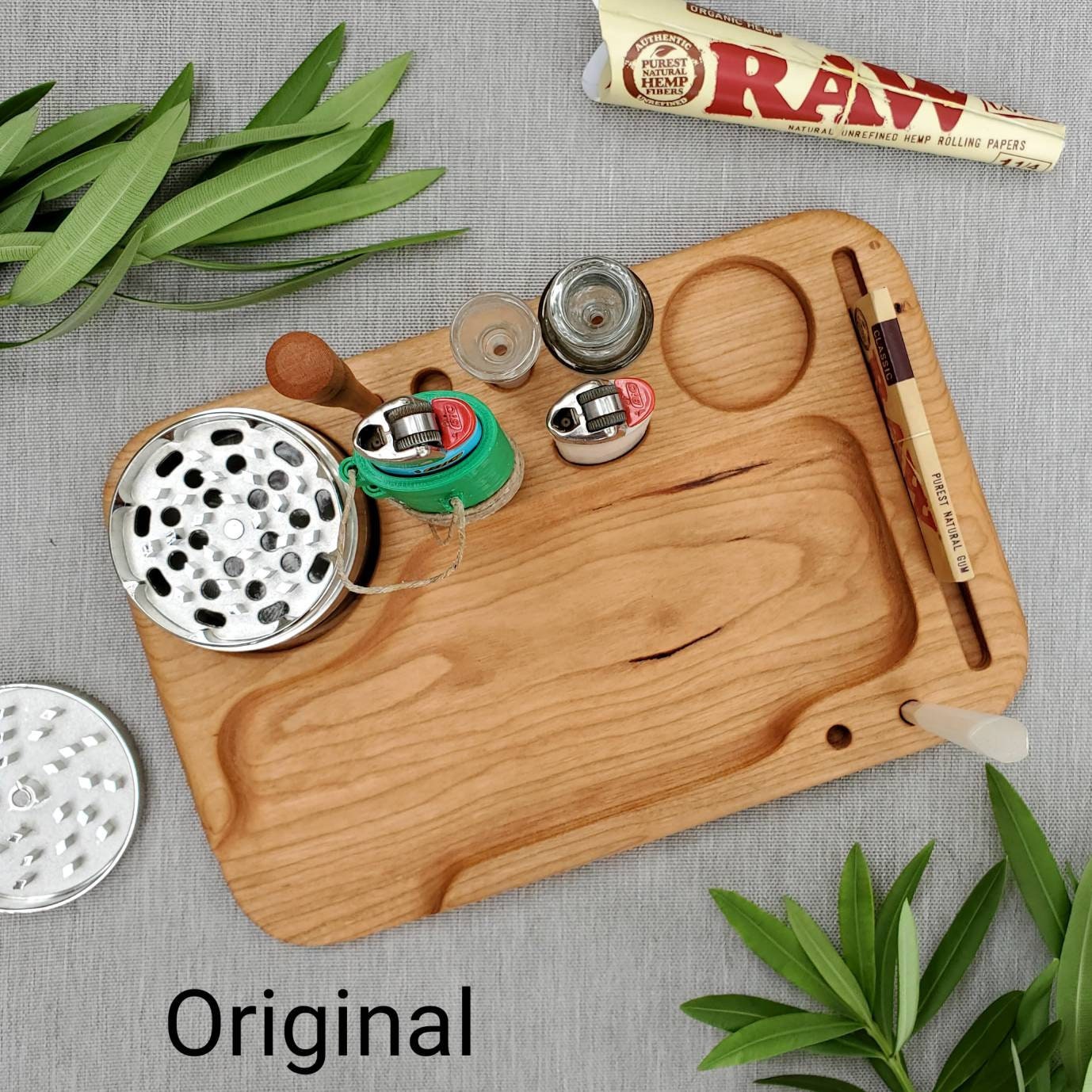 Branded Wooden Rolling Trays & Custom Cannabis Promo Items