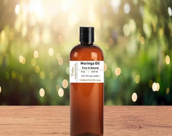 True Virgin MORINGA OIL | Natural, Pure, Cold Pressed, Chemical Free | Hair, Soap, Lotion, Lip Balm Product Supplies
