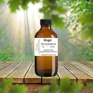 GINGER Essential Oil: DISTILLER DIRECT, Pure Organic | Use in Soap, Lotion, Aromatherapy, Diffuser, Massage, Candles, Ointments & More
