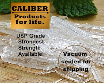 Menthol Crystals USP: Strongest Strength | Organic Steam Distillation Source Direct to Us