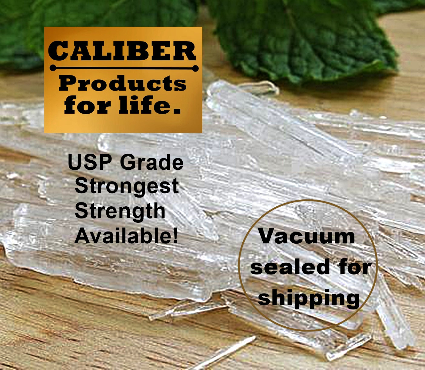 Menthol Crystals USP: Strongest Strength Organic Steam Distillation Source Direct to Us