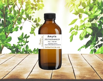 AMYRIS Essential Oil (a/k/a West Indian Sandalwood)Natural, Organic, Full Strength - Pure Undiluted Oils - Soap Lotion Making, Body Products