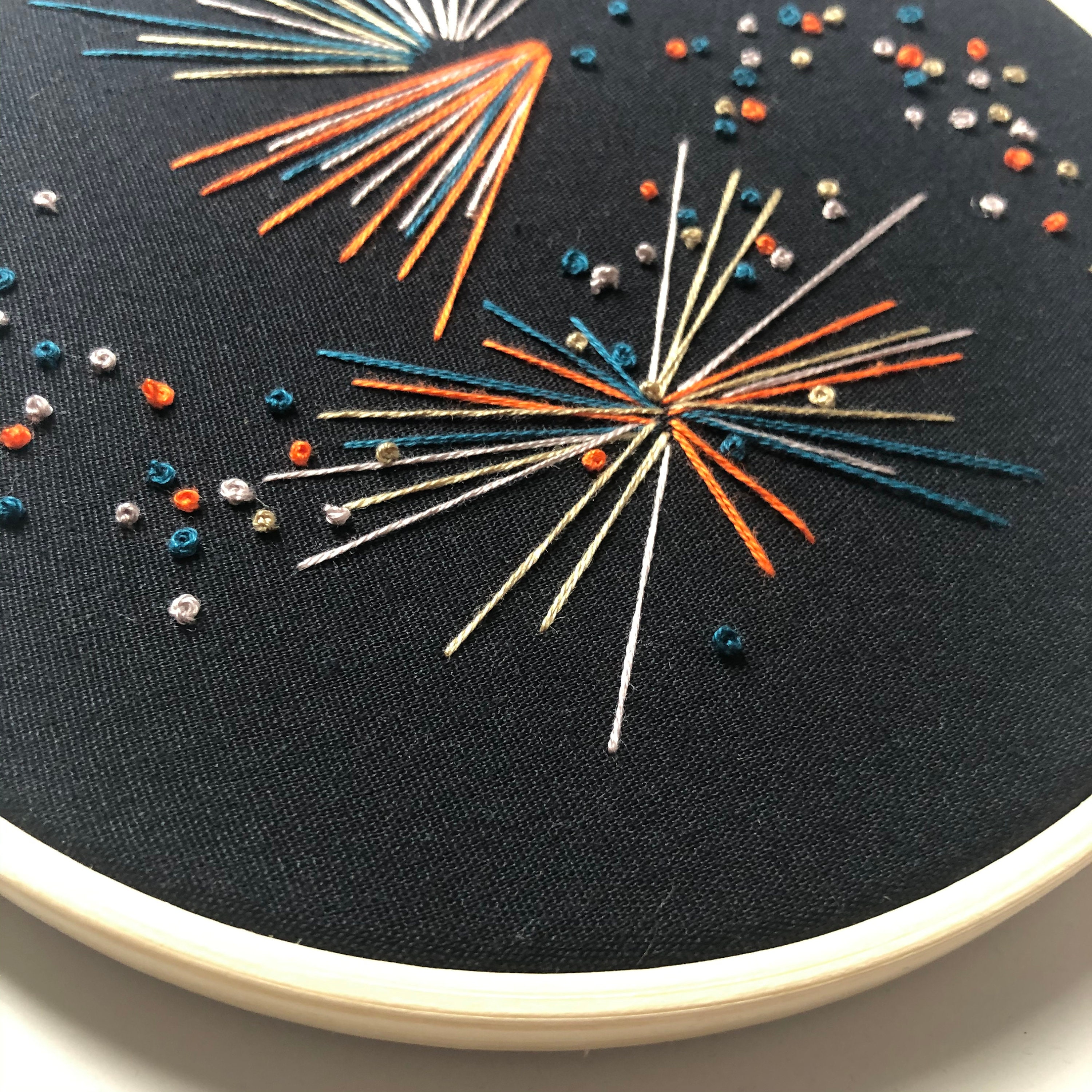 Set of 4 embroidery wall hangings. Embroidered art. Art. Home Etsy