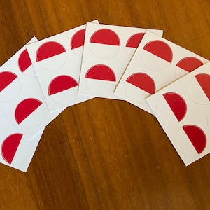 Indonesia Flag Round Stickers, Set of 24–1/2 inch diameter–Use for crafts, scrapbooking, school projects, etc.