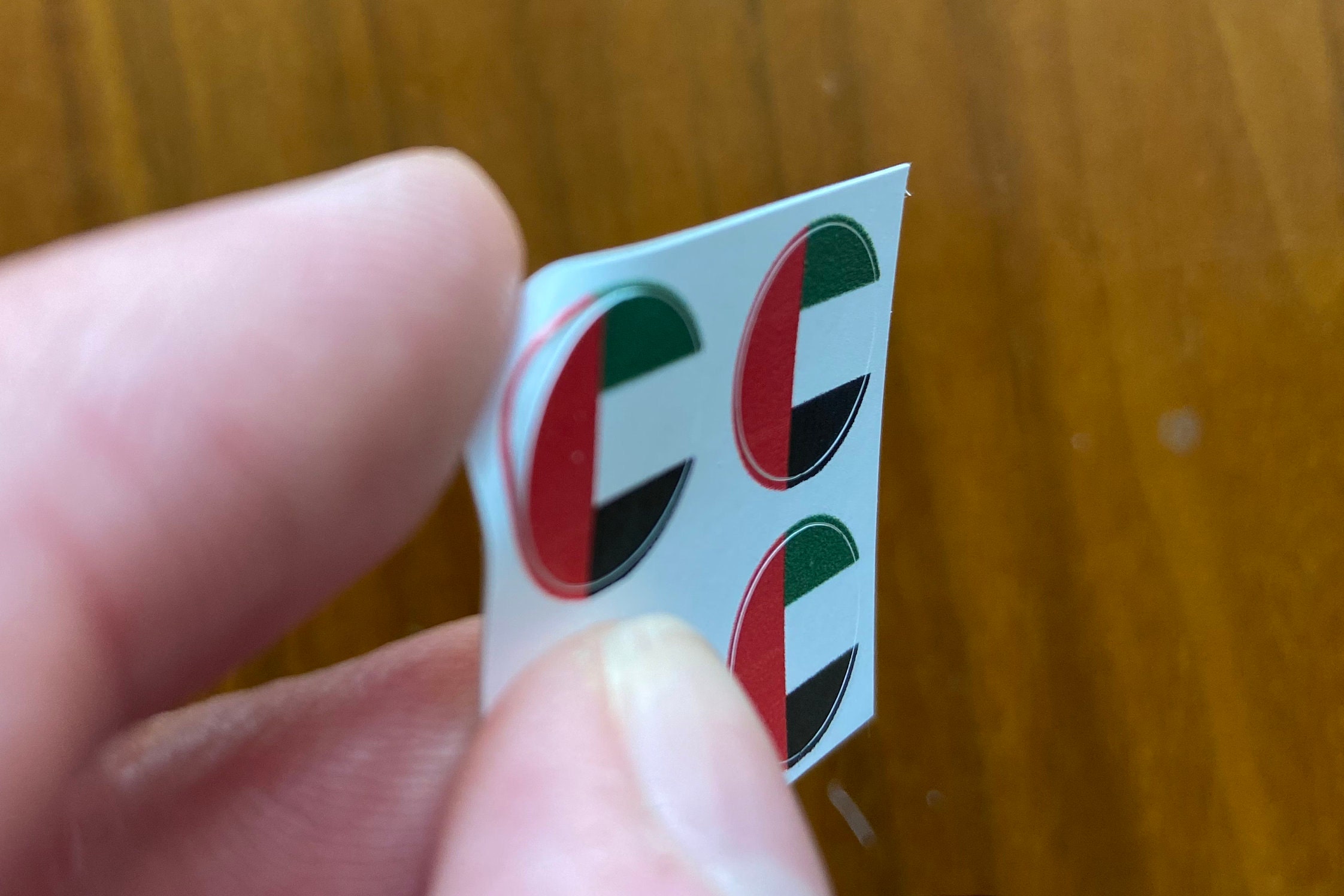 United Arab Emirates Flag Round Stickers, Set of 24–1/2 Inch Diameter ...