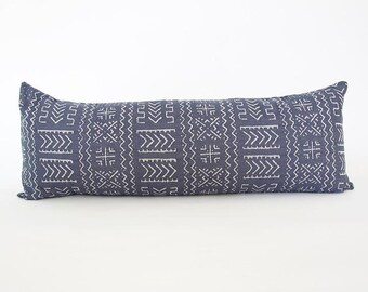 Tribal Black Cream Extra Long Lumbar Pillow 14x36 Pillow Etsy