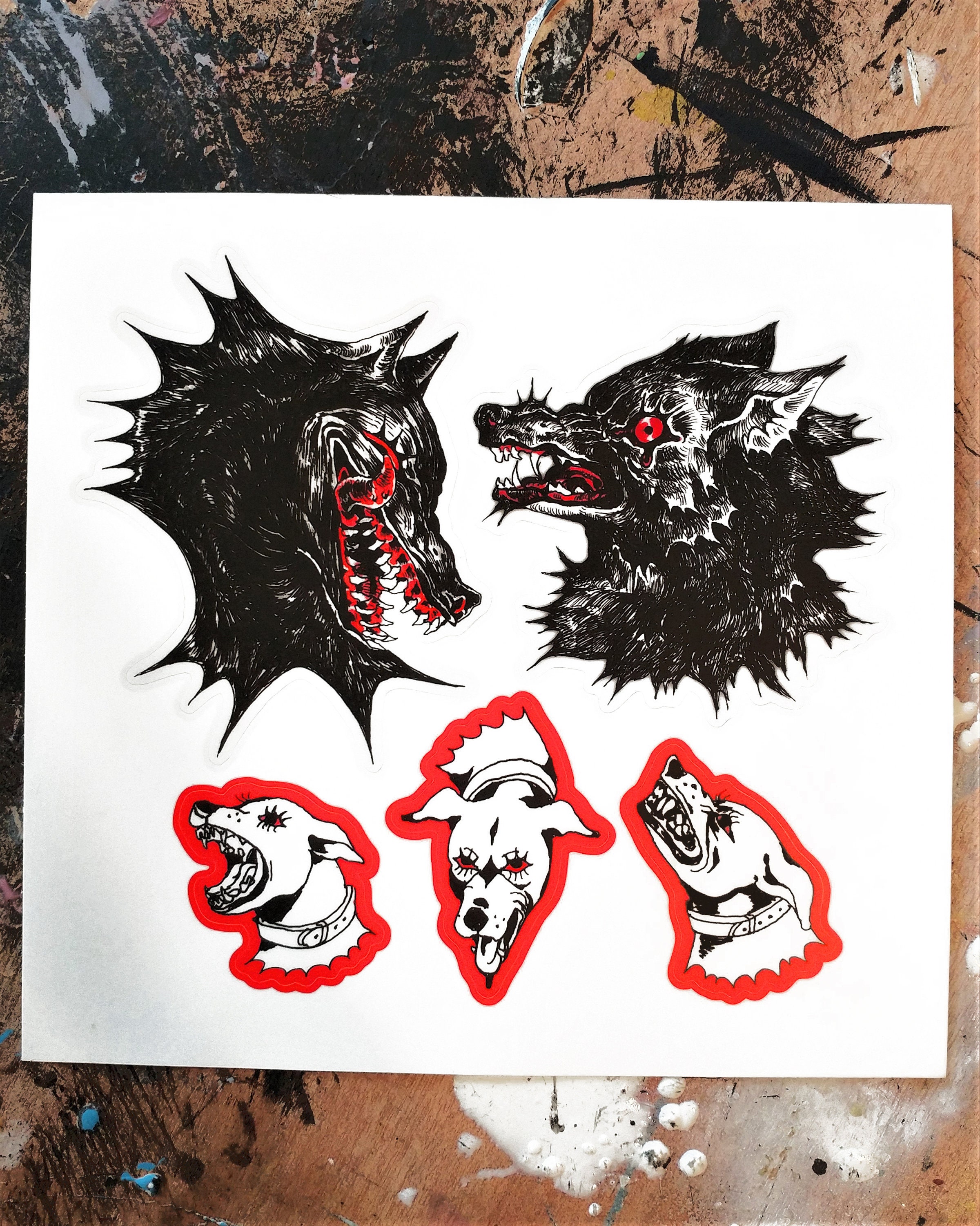 MEAN MUGS Vinyl Sticker Sheet Etsy