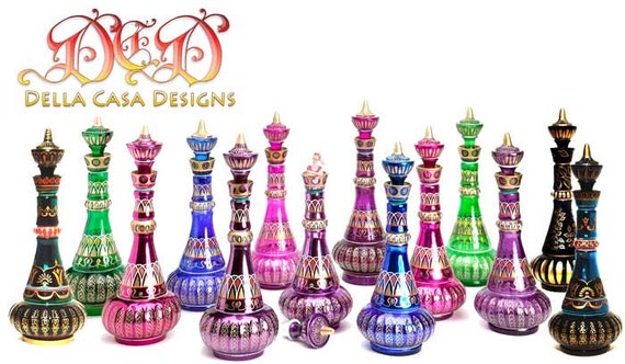 EKOUSN Black and Friday Deals I Dream Of Jeannie Bottle From Mario-Della  Casa-Second Season Glass MIRRORED Purple Bottle!Pagoda Spirit Bottle