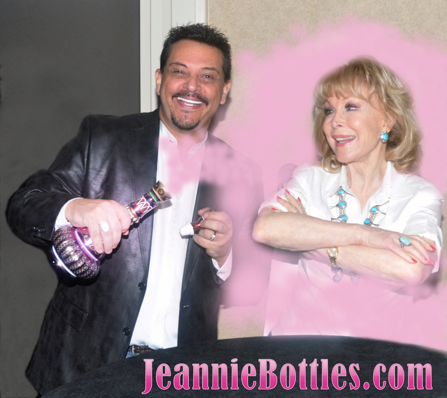 EKOUSN Black and Friday Deals I Dream Of Jeannie Bottle From Mario-Della  Casa-Second Season Glass MIRRORED Purple Bottle!Pagoda Spirit Bottle
