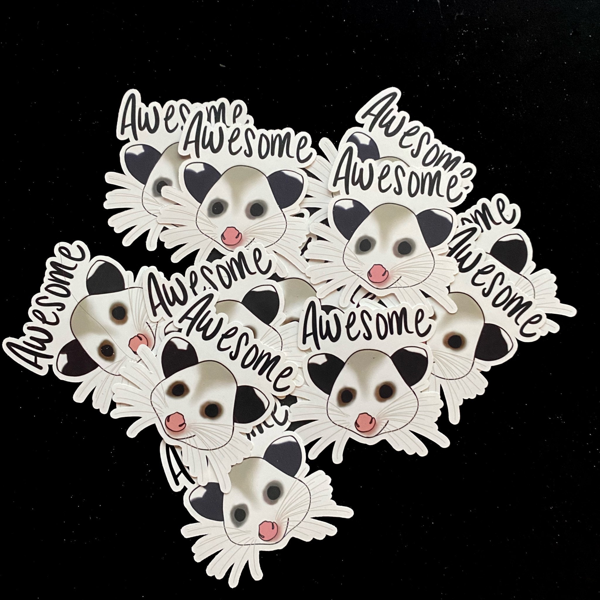Possum Stickers Roll Cute Sticker Pack Laptop waterbottle - Temu