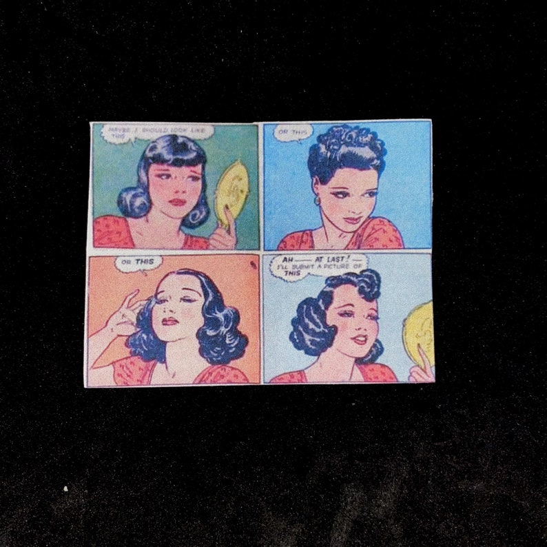 Gifts for Her Stocking Stuffer 5 PCS Vintage Sassy Women Sticker Pack Holiday Gift Comic Book Stickers Christmas Fierce Women