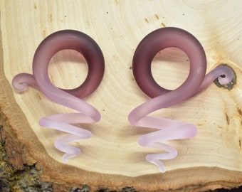 Medusa Spiral Glass Pair