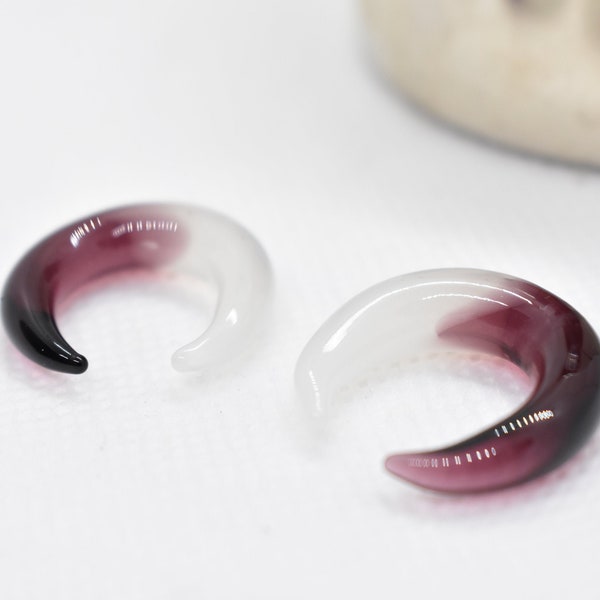 Mojo Glass Pincher Ear Gauge Plug Septum