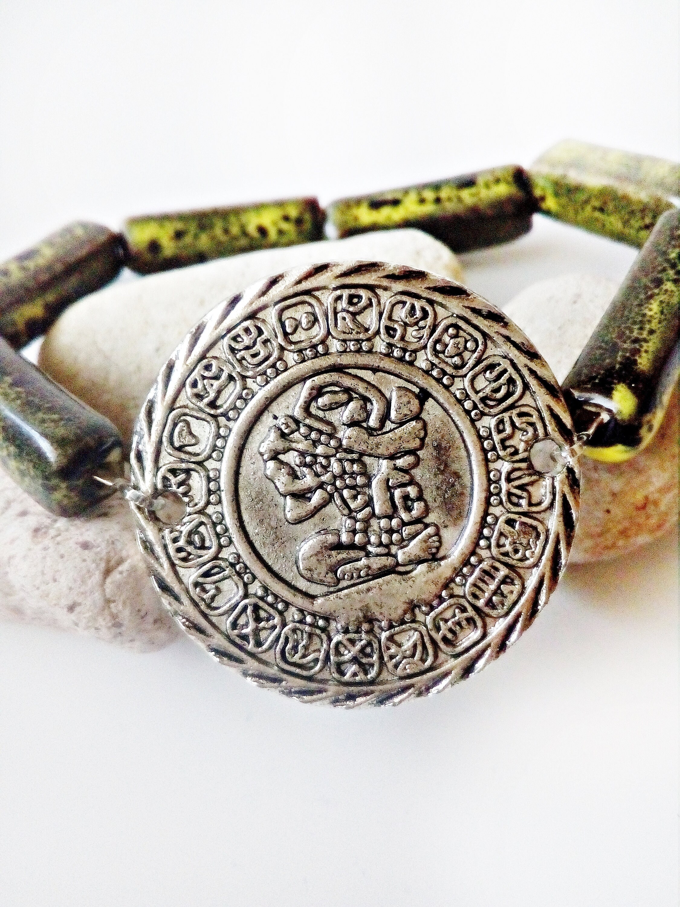 Mayan Calendar Charm Bracelet Aztec Mayan Sun Calendar Etsy Mayan Calendar Charm Bracelet Aztec Mayan Sun Calendar Etsy