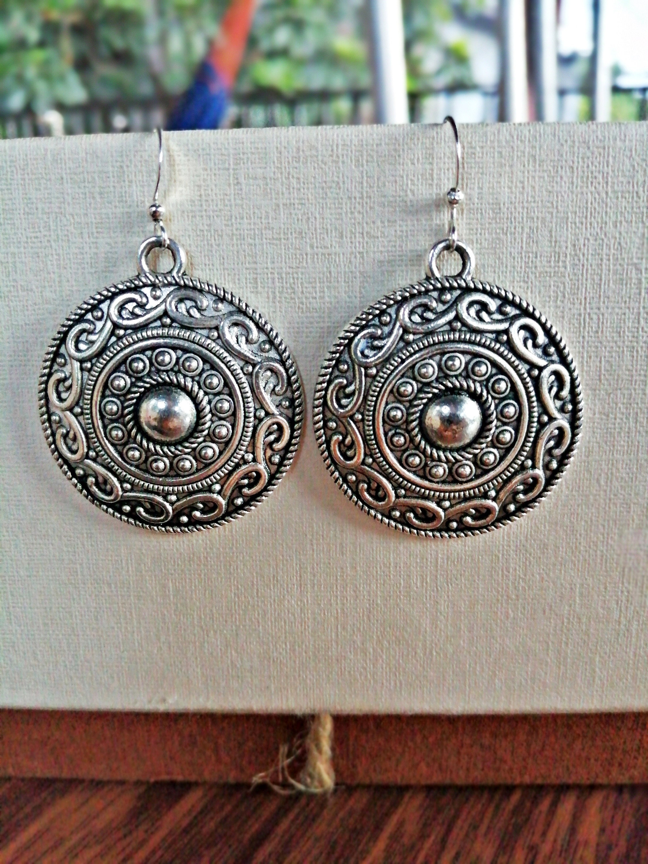 Bold earrings silver