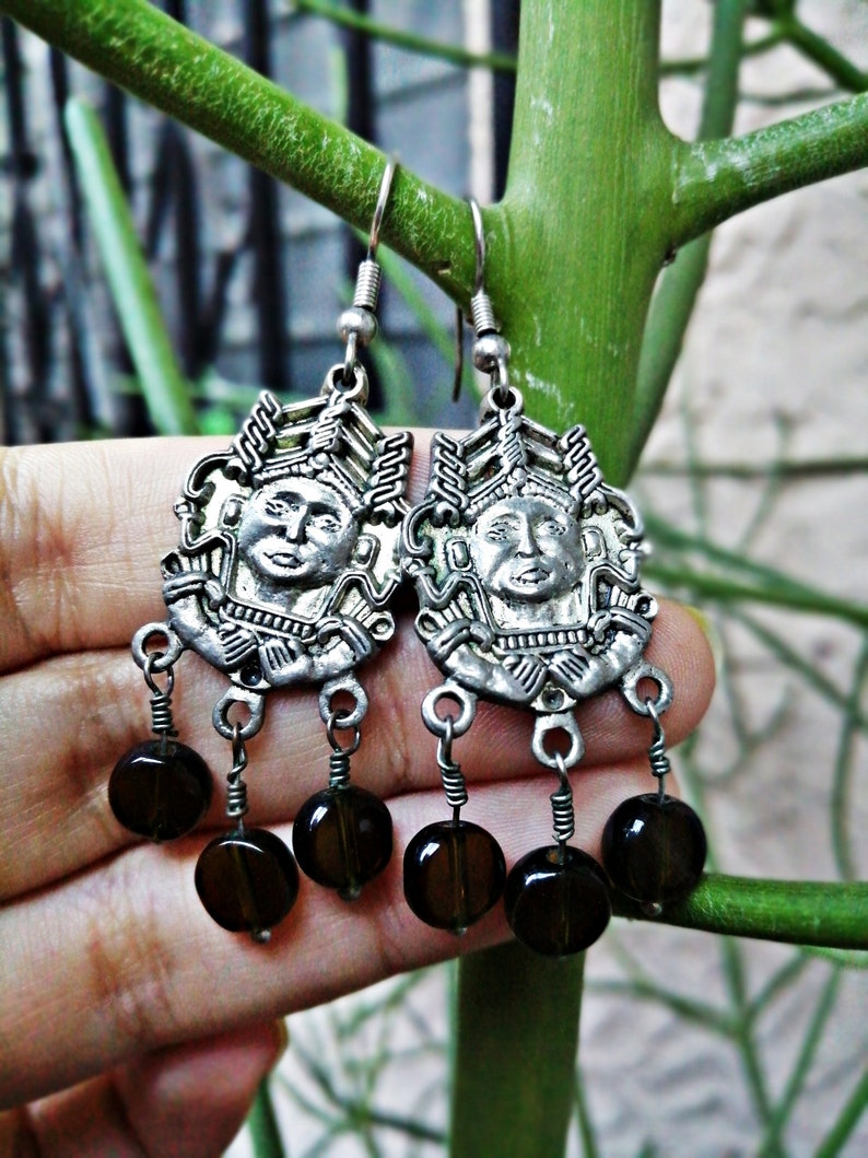 Mayan Jewelry Mayan Earrings Tribal Dangle Earrings Ethnic - Etsy