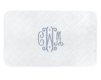 Monogrammed Bath Mat Etsy