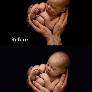 Newborn Professional Matte Photoshop Retouch Actions image 6