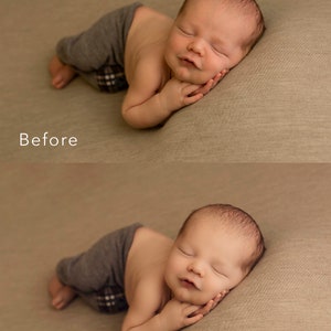 Newborn Professional Matte Photoshop Retouch Actions image 7