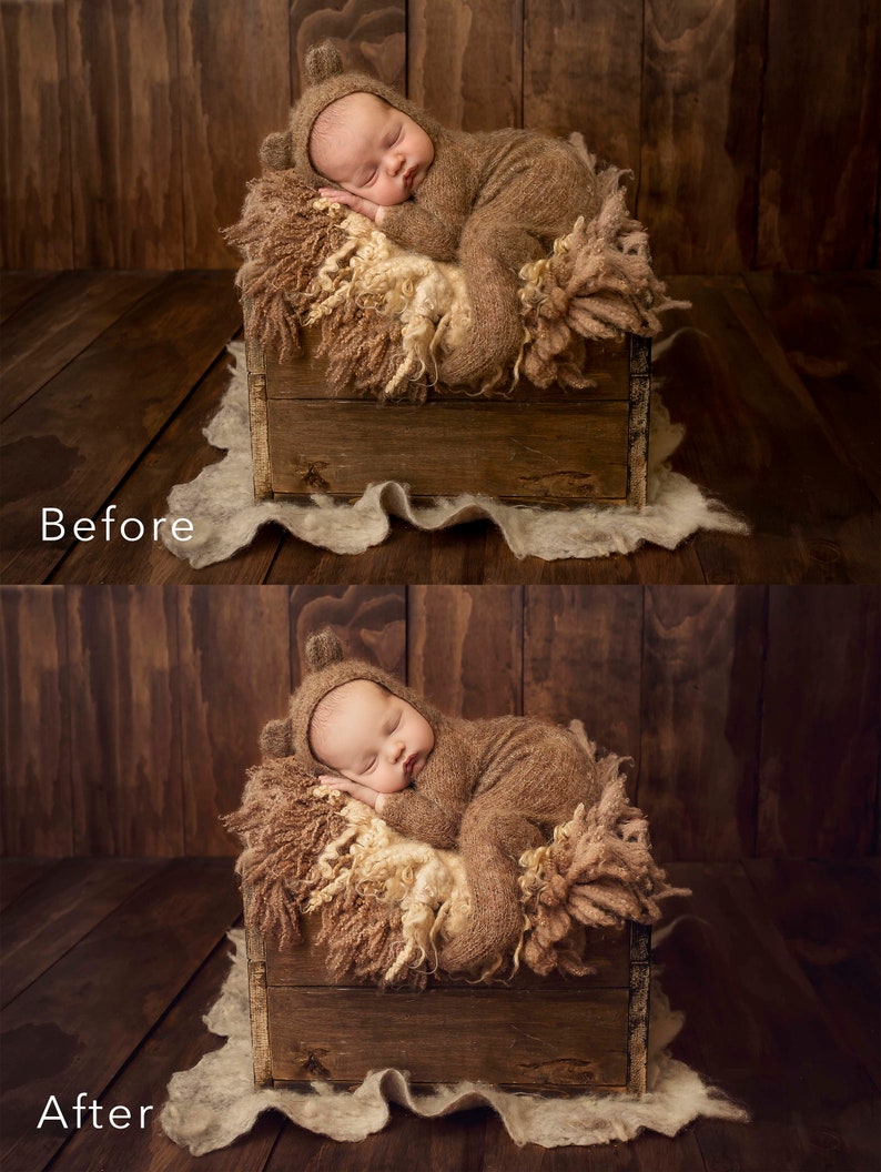 Newborn Professional Matte Photoshop Retouch Actions image 8