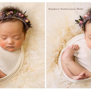 Newborn Professional Matte Photoshop Retouch Actions image 3