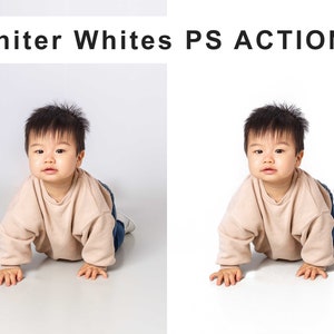 High Key Whiter Whites Photoshop Action / Instant Download / Photo Editing ONE CLICK Action