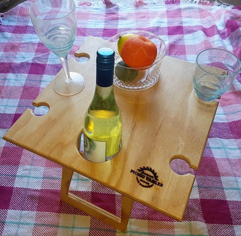 Foldable Wine Table portable Picnic Tablefolding Picnic Etsy