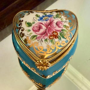 Limoges Heart Hinged Boxes - Etsy
