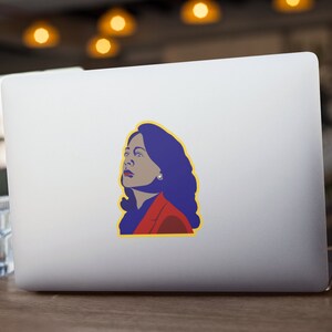 Pegatina novedosa de Kamala Harris, pegatina de Kamala, pegatina política, pegatina de votación, pegatina de elección, pegatina para portátil, vinilo, calcomanía imagen 2