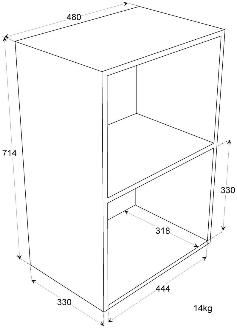 Quality Birch Ply Storage Cube, Usage 12 Records, Books, Files, Shop