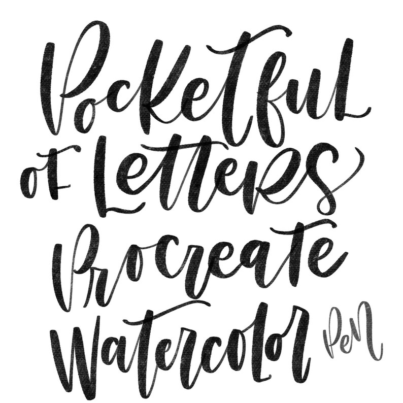 Procreate Calligraphy Pen Etsy