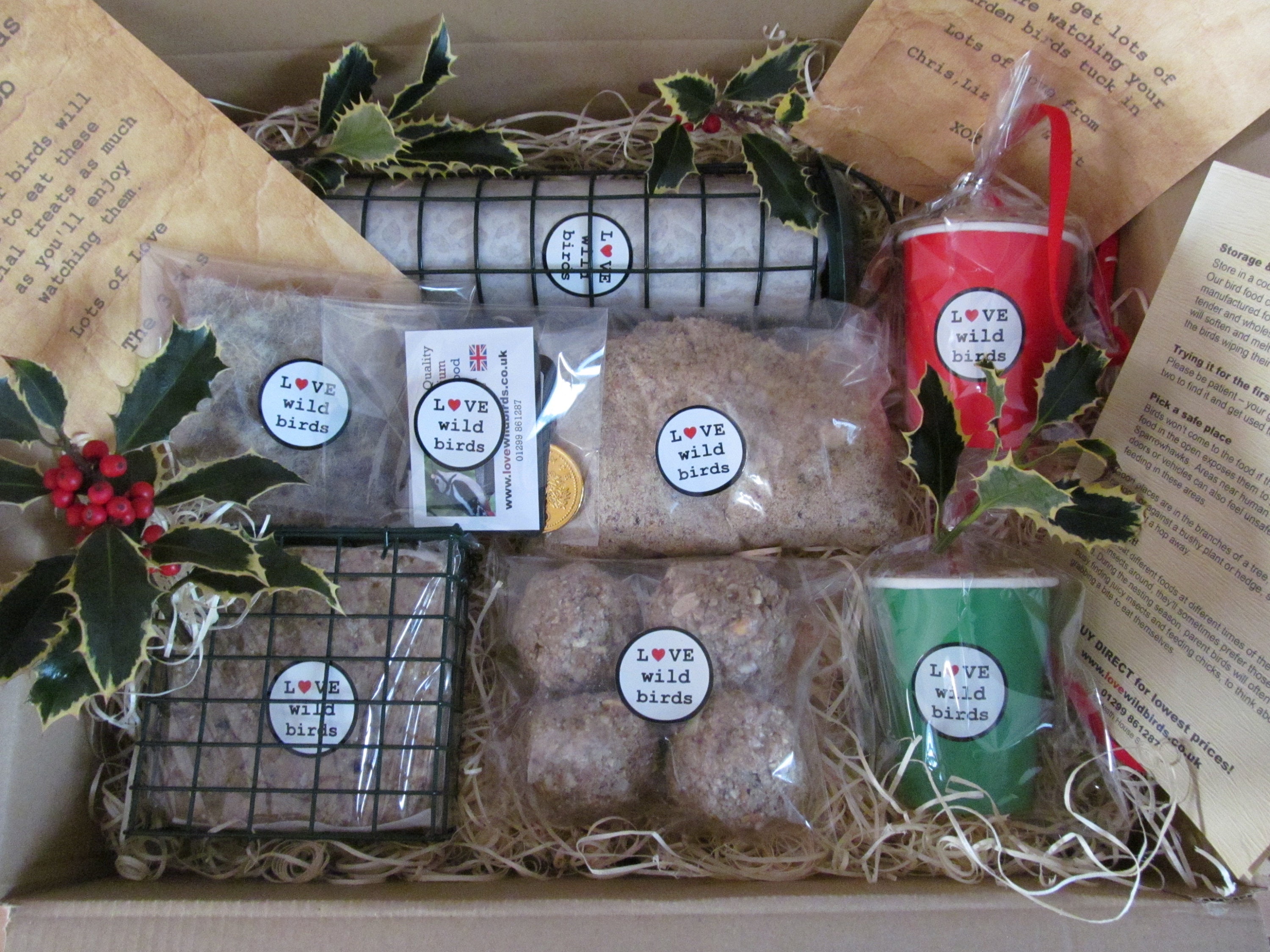 Handmade bird lovers gift box totally natural bird food hamper Etsy