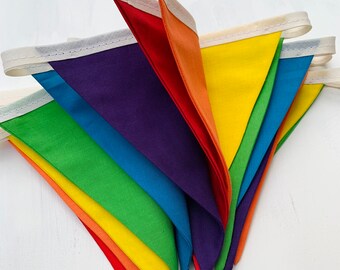 Rainbow Bunting, Pride Flag, Rainbow Decor, LGBT+ Wedding