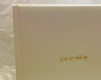 Big wedding photo album, Ivory picture book, maxi album