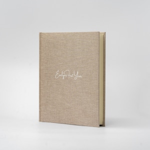 Photo album with linen cover for 200 photos 4x6&quot;