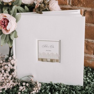 Hochzeitsalbum mit Laser-Cut-Karte für bis zu 300 Fotos