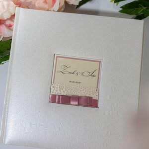 Personalized wedding gift | Clear pocket photo album for 200 photos