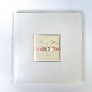 Regalo di nozze, 4 x 6" (10 x 15 cm) foto grande album personalizzato a colori bianchi