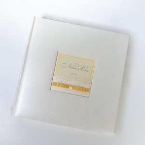 Grande album fotografico di matrimonio per foto di dimensioni 8 x 10 con decorazione tagliata al laser