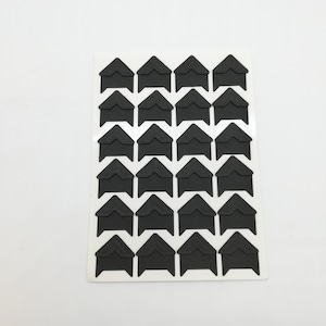 BLACK photo album corners/ stickers - 120 pcs