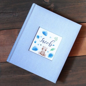 Album fotografico neonato blu, album fotografico per bambini, album fotografico personalizzato per 200 foto formato 4 x 6