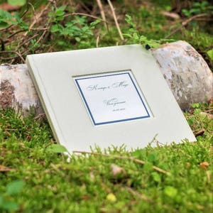 Ivory Wedding Guest Book , Pen, Luxury Personalized Wedding Guest Book - High Quality Guest Book - Guest Book With Box, Classic Guest Book