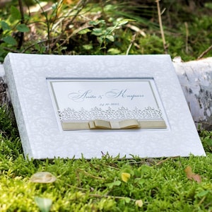 White Wedding Photo Album for 100 photos (4x6) Luxury Wedding Album - High Quality Photo Album - Personalized Photo Album - Gift