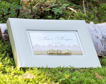 Small wedding  personalized photo album, can be used as polaroid photo album too