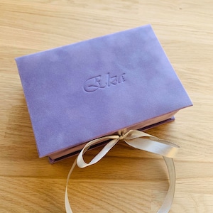 Caja de recuerdos de boda personalizada en diferentes colores, caja de fotos de terciopelo, para fotos de 4x6