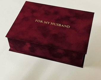 Burgundy Personalized Memory Box