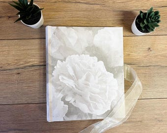 Vintage flower design photo album for 200 photos (4x6)