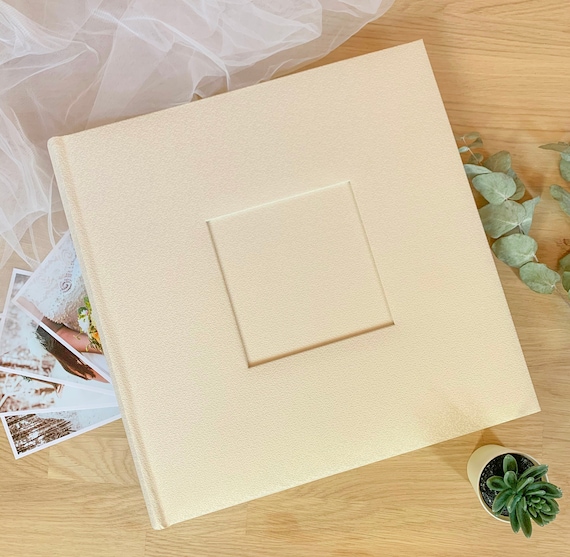 Album Matrimonio Personalizzabile Con Nomi E Data - Guestbook Con Copertina In Legno E Pagine Beige 6x9
