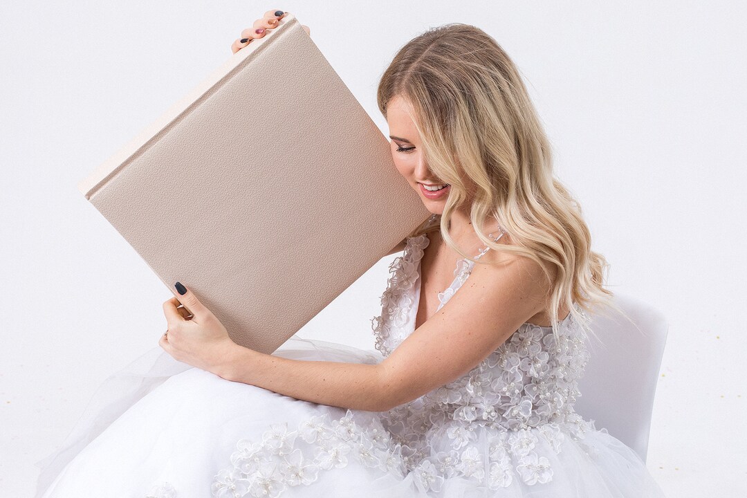 Rose Gold Wedding Album Large Wedding Album Etsy