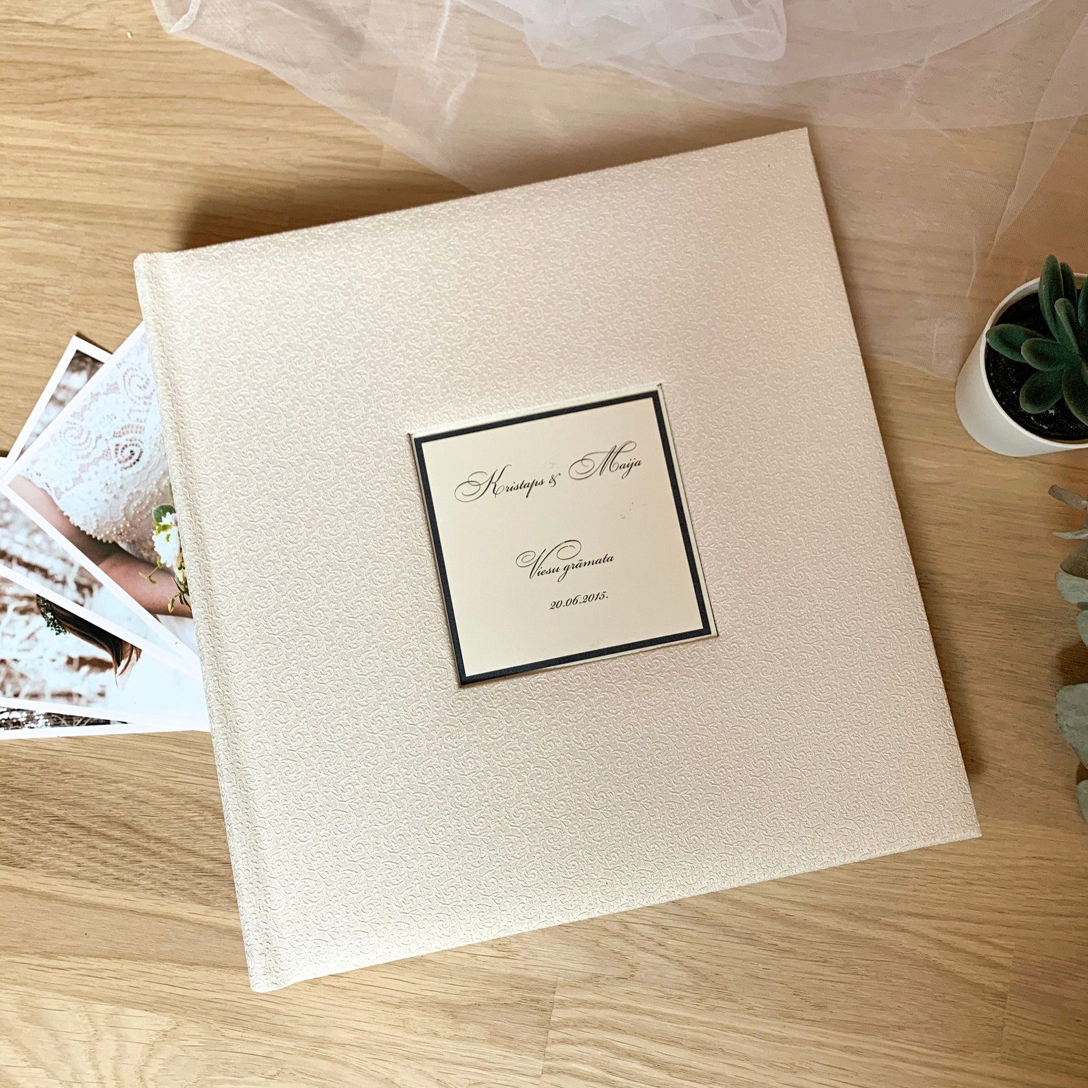 Personalized Wedding Photo Album for 5x7 Photos Sleevein Etsy